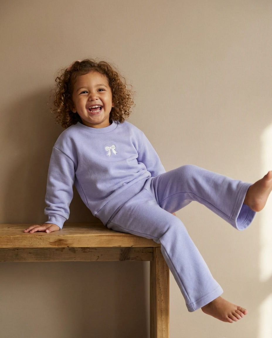 Cozy Bow Set (Purple)