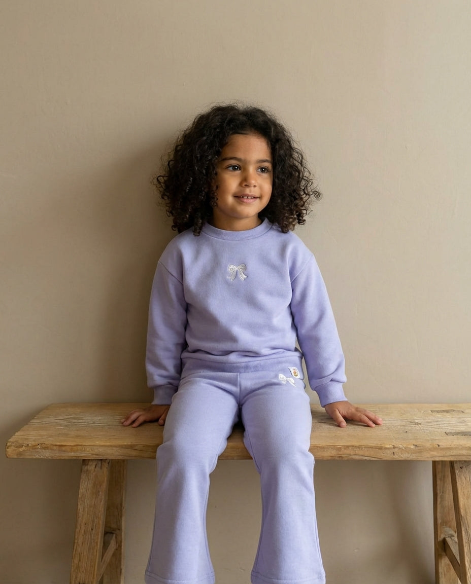 Cozy Bow Set (Purple)