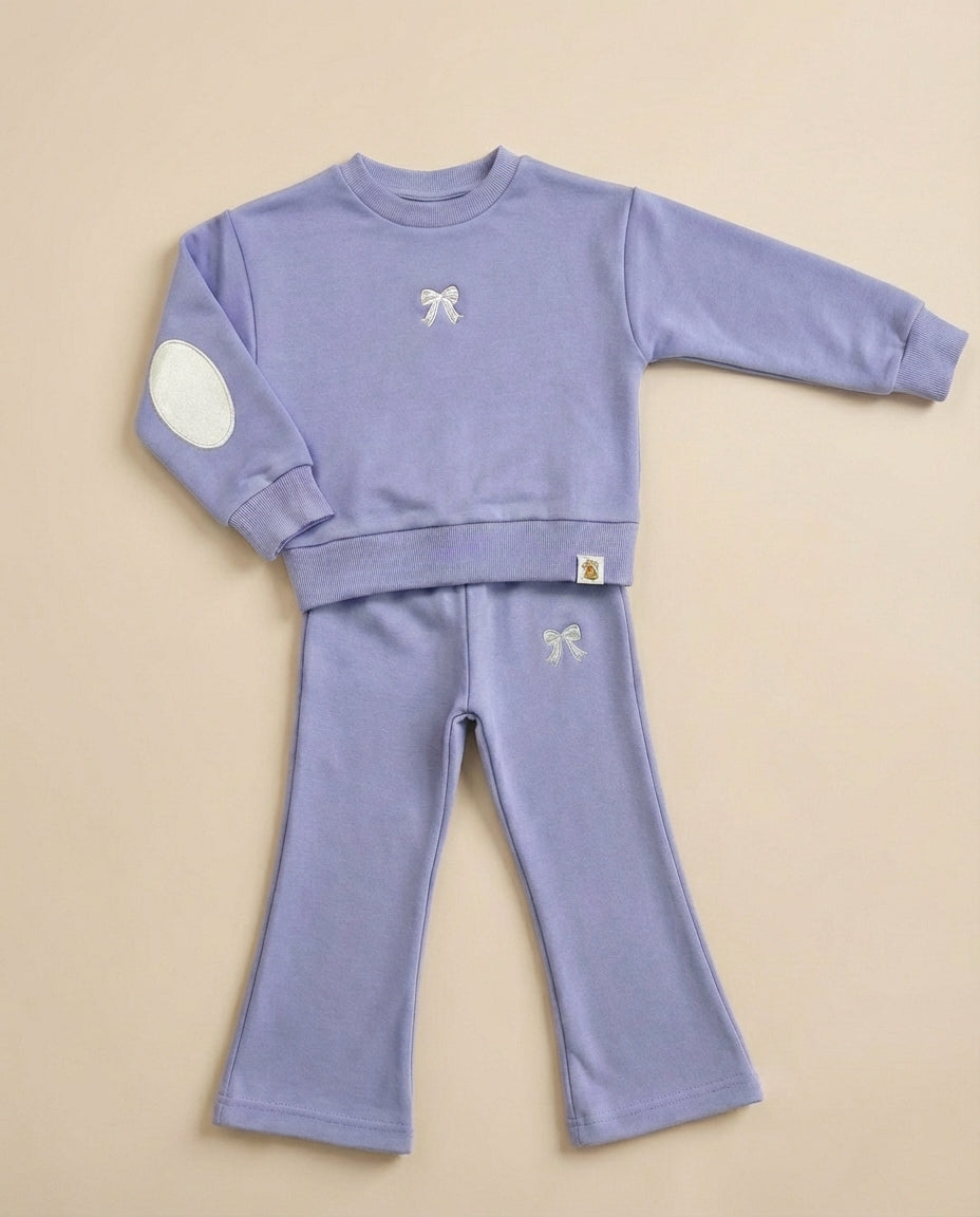 Cozy Bow Set (Purple)