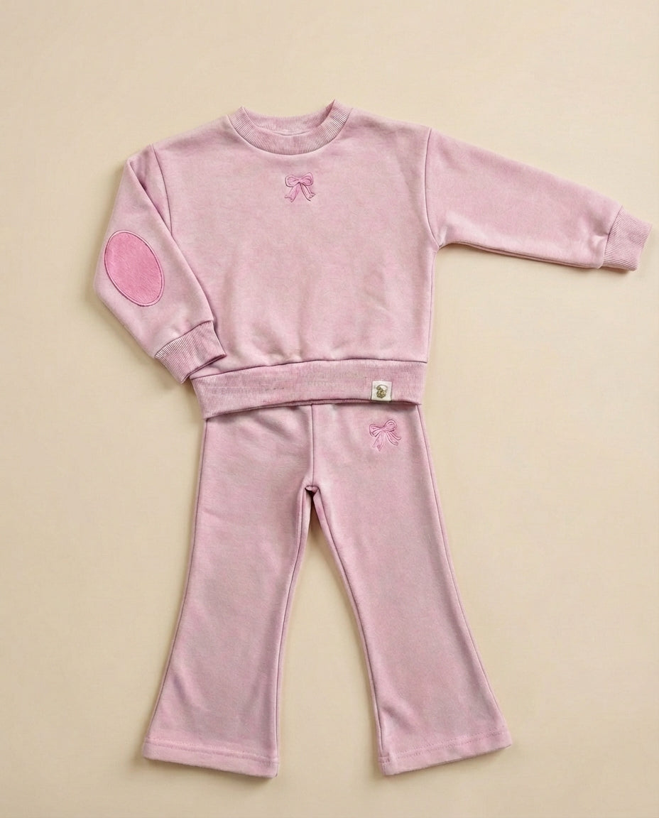 Cozy Bow Set (Pink)
